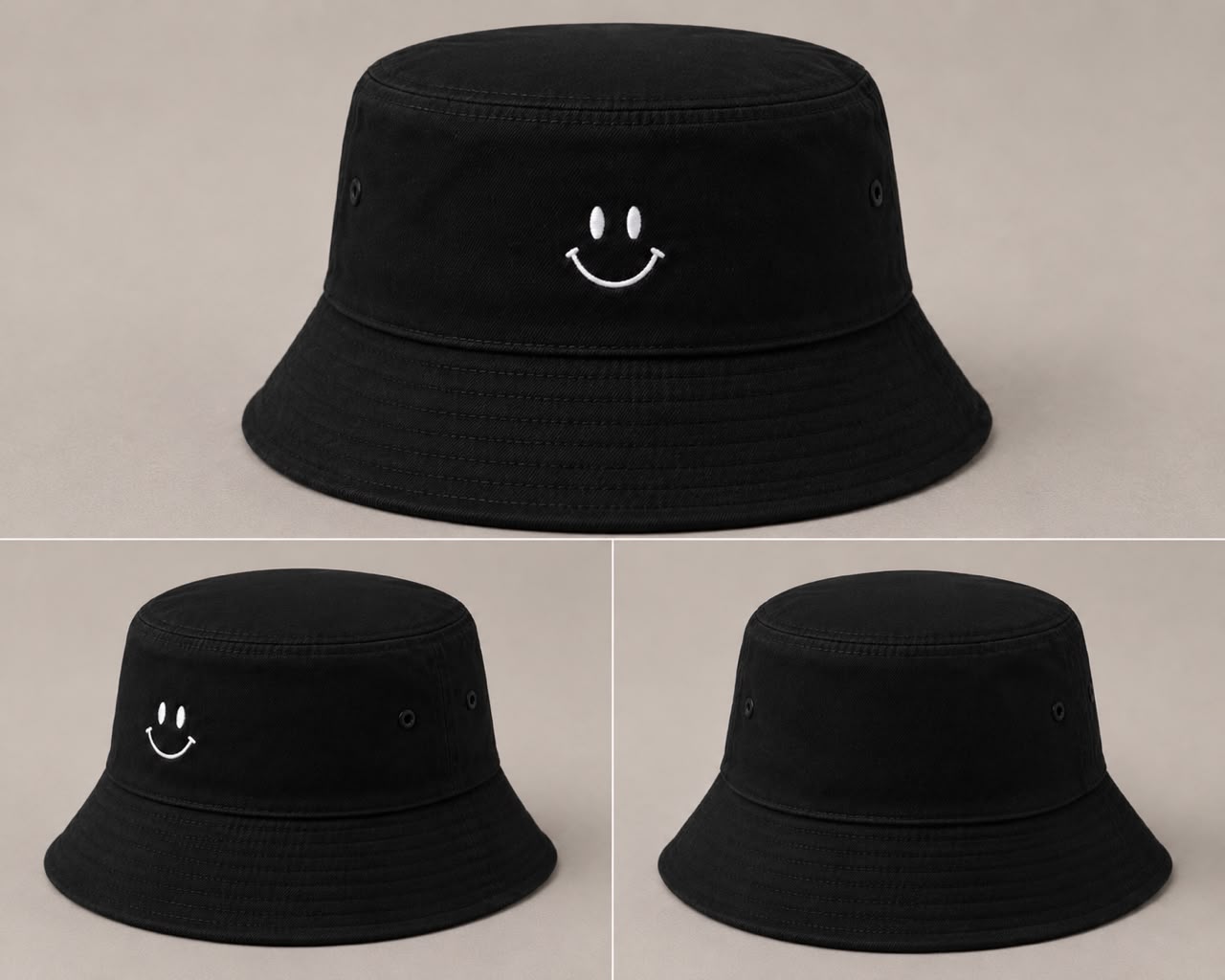 "Smiley" Bucket Hat